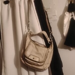 Coach Beige Shoulder Bag